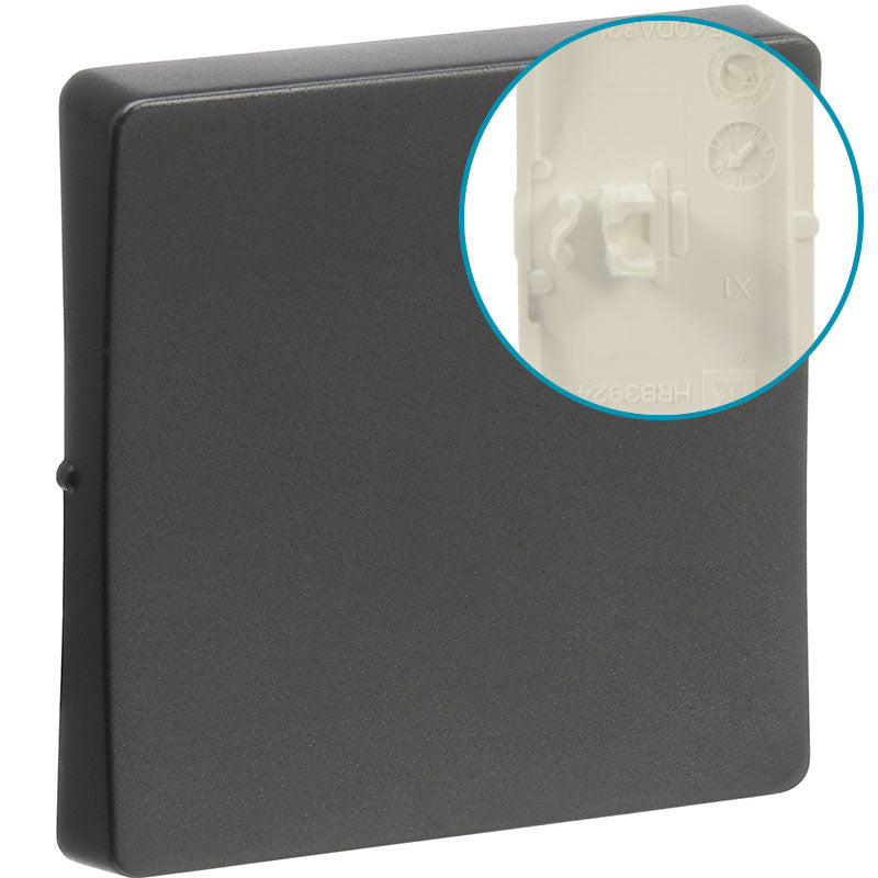 LK FUGA®afbryder 16A tangent 2 pol 1, koksgrå (ny type)