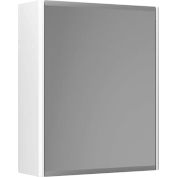 Graphic Spejlskab 45x55x16 cm hvid dobbeltsidet spejl 2 hylder