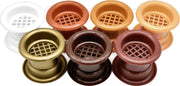 Dør-ventilationsrist - Ø40mm D35-40mm Bronze (6 stk.)