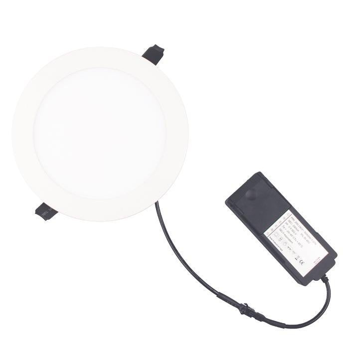 LED downlight Alisia 230V 12W 3000K dæmpbar IP44 - Rund, mat hvid