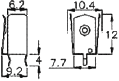 Batteriholder til AAA/R3, m. printben