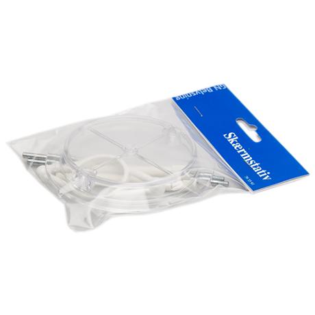Skærmstativ plast 34mm hvid GN-pak