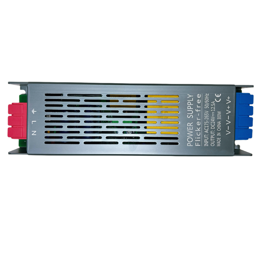 300W Indoor IP20 Flicker Free Strømforsyning - 24V DC, 12,5A