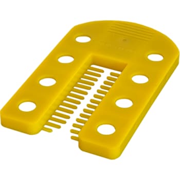 Fixbrik afstandsbrik, 75x45x5mm, gul, 300stk.