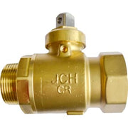 JCH 1" kuglehane med muffe og nippel, fuldt gennemløb, 16 mm top