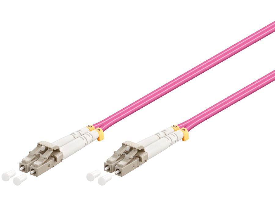 Fiberoptisk netværkskabel LC-LC multimode OM4 (1m)