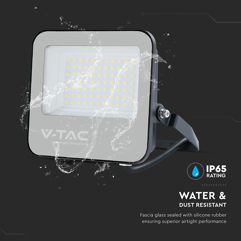 V-Tac 50W LED projektør - 185LM/W, arbejdslampe, udendørs, 9250lm, RA70, IP65, 5 års garanti