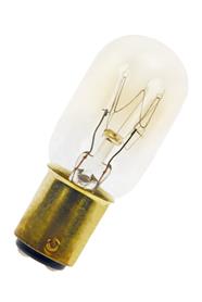 Rørlampe - 240V / 15W, Ba15d sokkel (Ø22x57mm)