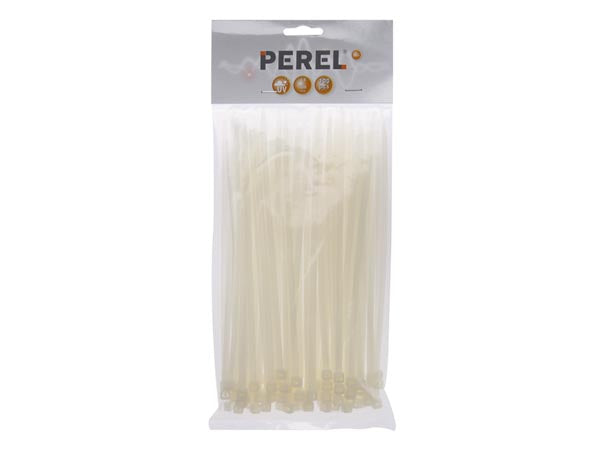 Kabelstrips - 4,8x200mm, Hvid (100 stk.)