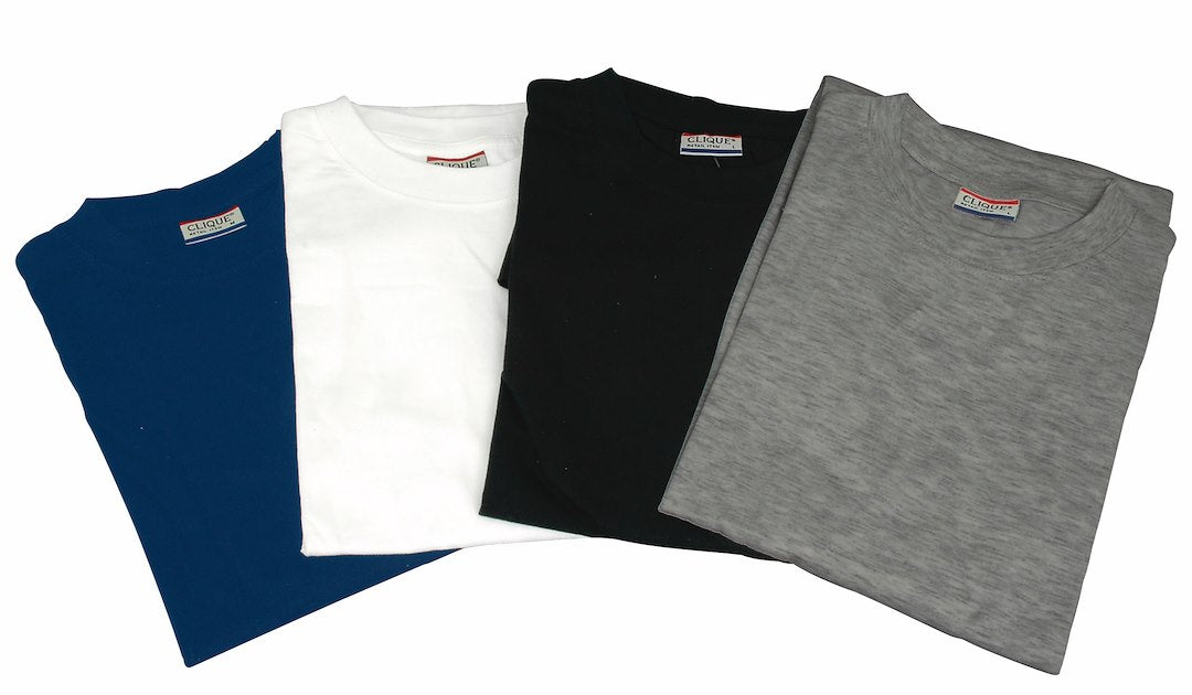 T-SHIRT GRÅ MELERT XXL