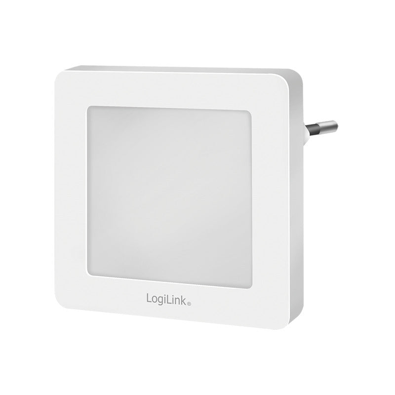 LED natlampe m. skumringssensor, 2700K, firkantet