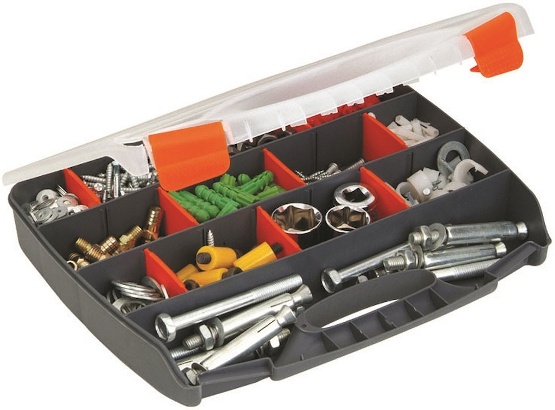 Opbevaringskasse, Antal fag 22, Mål 320X260X50MM