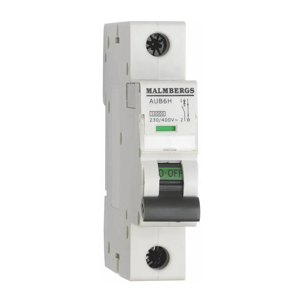 AUTOMATSIKRING MALMBERGS, 6A, 1P, C-TYPE