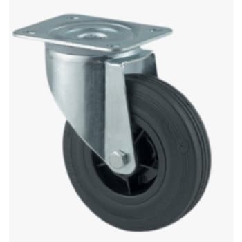 Transporthjul, drejeligt, 160mm, 135kg belastning