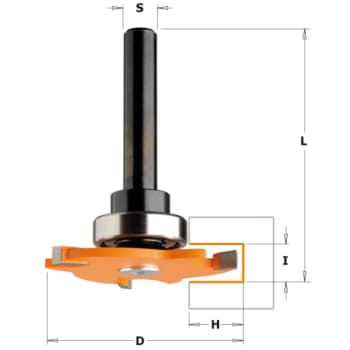 Slidsfræser HM 4,0mm Ø 47 12,