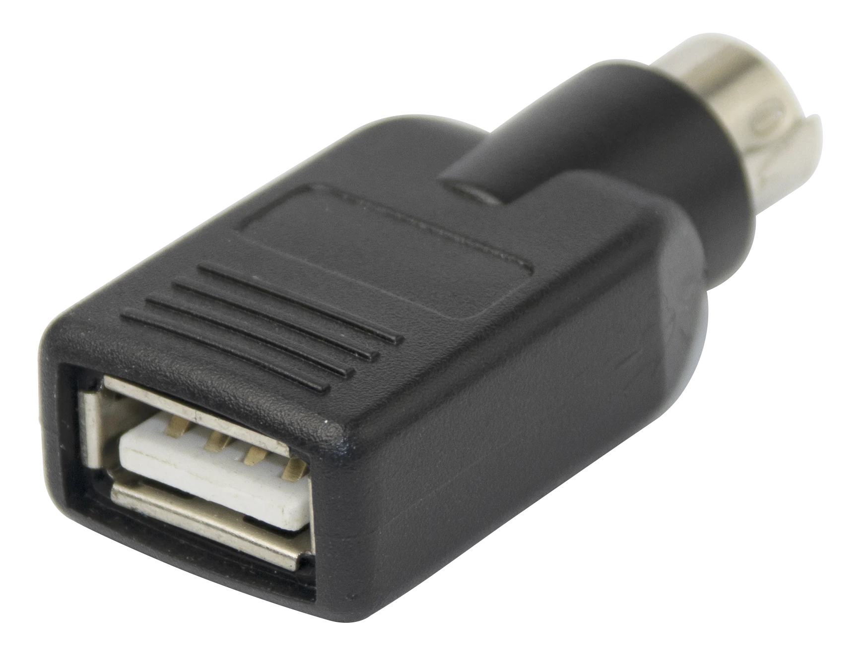 USB 2.0 adapter - A hun til PS/2 han, Sort (tastatur/mus)