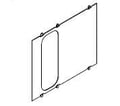 Afskærmning lodret 2x2M flange 221A1156