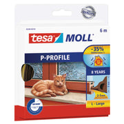 tesamoll® tætningsliste P-profil 6mx9mm brun