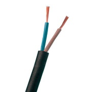 Plastkabel PKA Rund Sort 2x1,5mm² - 50 meter