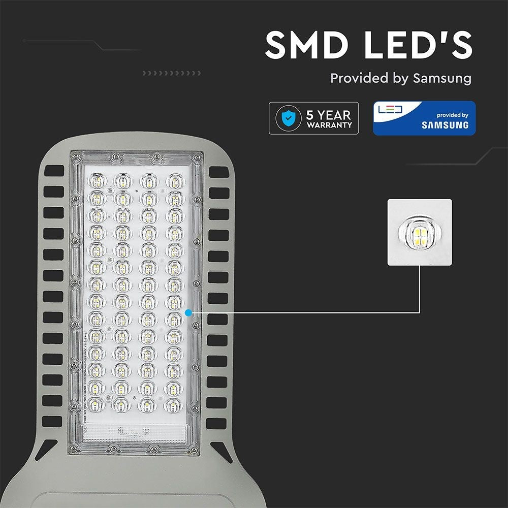 V-Tac 100W LED gadelampe - Samsung LED chip, Ø60mm, IP65, 135lm/w - 5 års producentgaranti