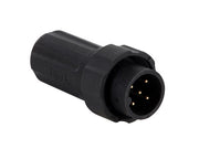 M22 Rundstik/multistik - 5pol han, 10A, Vandtæt (IP68)