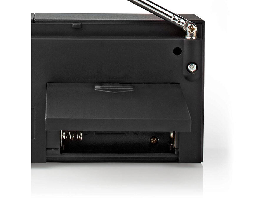 Bærbar FM-radio - AM/FM, Batteri, Analog, Sort