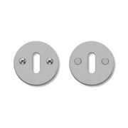 nøgleskilt massiv m/skr. l18 massiv roset ø50x2mm