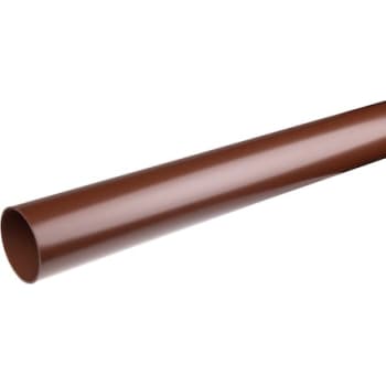 Plastmo nedløbsrør, Ø75mm, brun, 3 meter