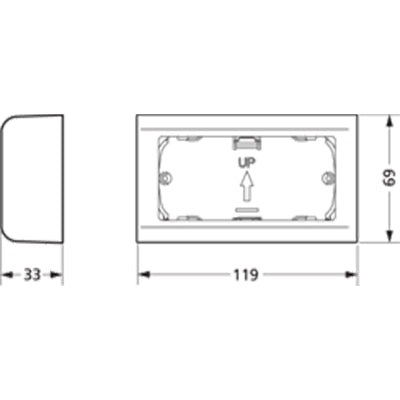 Fuga underlag 2 modul Softline vandret u. sprosse
