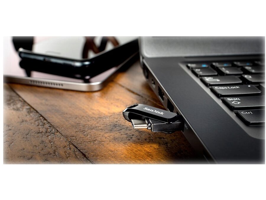 Ultra Dual Drive Go 256GB USB 3.1 Gen 1 USB-C, Sort