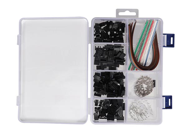 Ledning-til-print stiksortiment - Dupont og JST (160 stik)