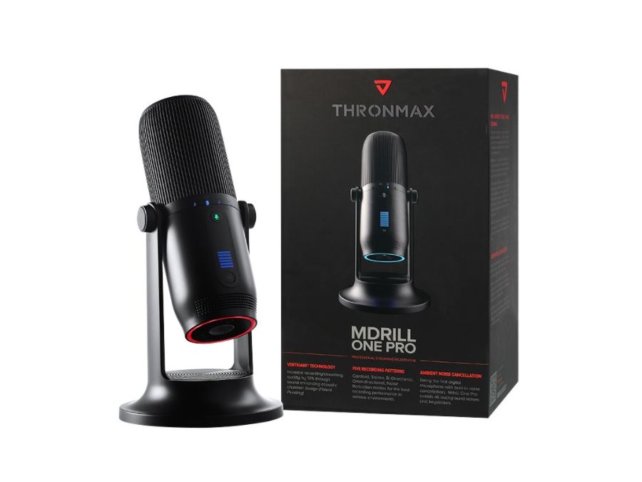 Mdrill One mikrofon - 48kHz/16bit, RGB, Sort