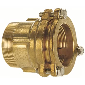 Isiflo 75 mm x 2.1/2" overgang med nippel, messing, PN16