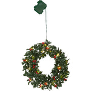 HOLLY JULEKRANS m/lys til batteri