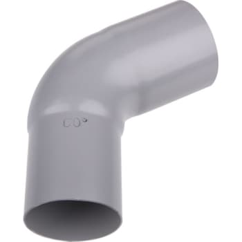Plastmo bøjning Ø90mm 75° grå