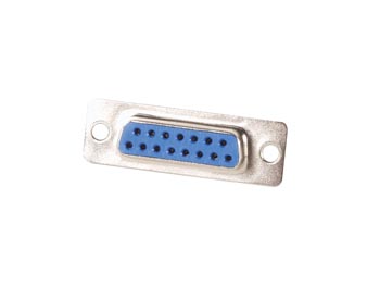 D-SUB stik - 15pol hun, loddeben