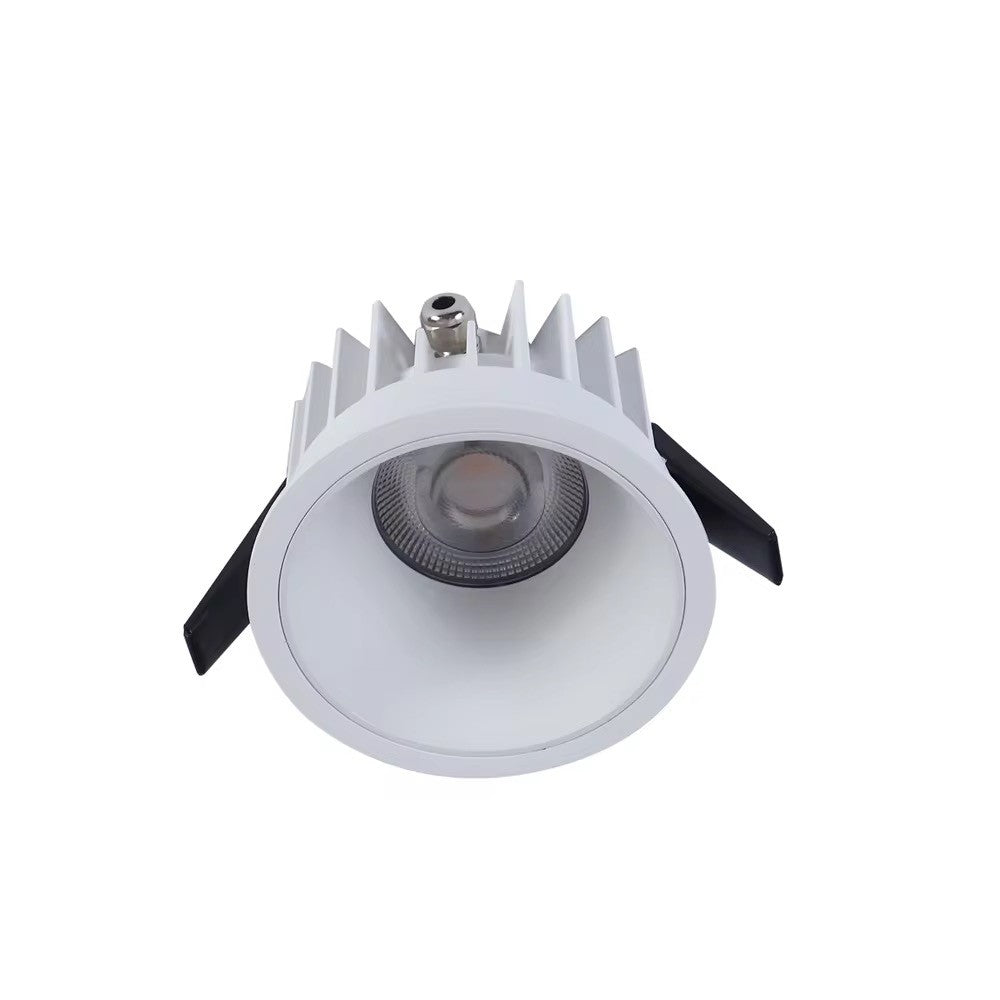 DimToWarm RA94 indbygningsspot - 10W, Hul: Ø7,5 cm, Mål: Ø8,5 cm, hvid kant, 230V