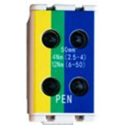 Centech AL/CU Klemme Dobbelt 2,5-50mm² gul/grøn/blå 160A, 4-10Nm