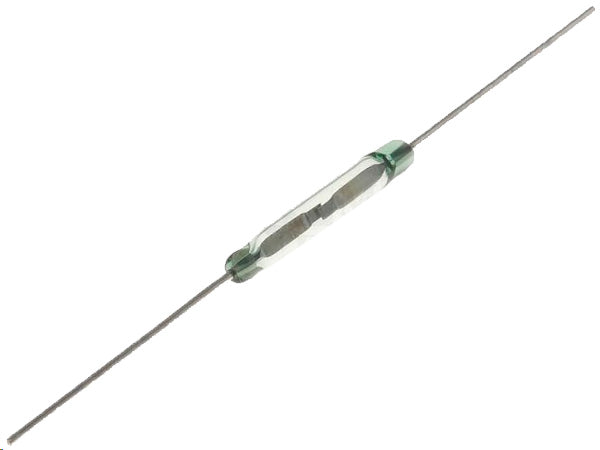 REED sensorkontakt - 1 x slutte, 50W (0,5A) Ø2,75x21mm
