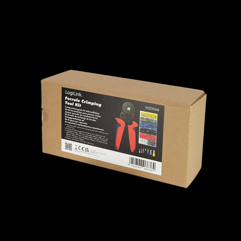 Krimptang sæt inkl. tyller - 0,25-6mm² (1200 stk.)