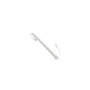 1 meter vandtæt aluprofil til akvarie - 24V, 16W LED, 5:1 hvid/blå fordeling, IP65, med stik