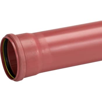 Uponor 160 x 1000 mm PVC-kloakrør m/muffe, klasse S SN8, EN 1401
