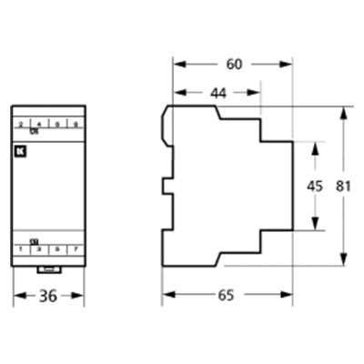 Kontaktor 4-pol 25A 400V AC spole 230V AC