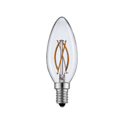 2W LED Kertepære - Varm hvid belysning, E14 fatning - Erstatning for 17W - Input: 230V - 260lm - RA80