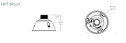 NPT adaptor til IP PTZ PD IRPTZ-MNT-NPTA1