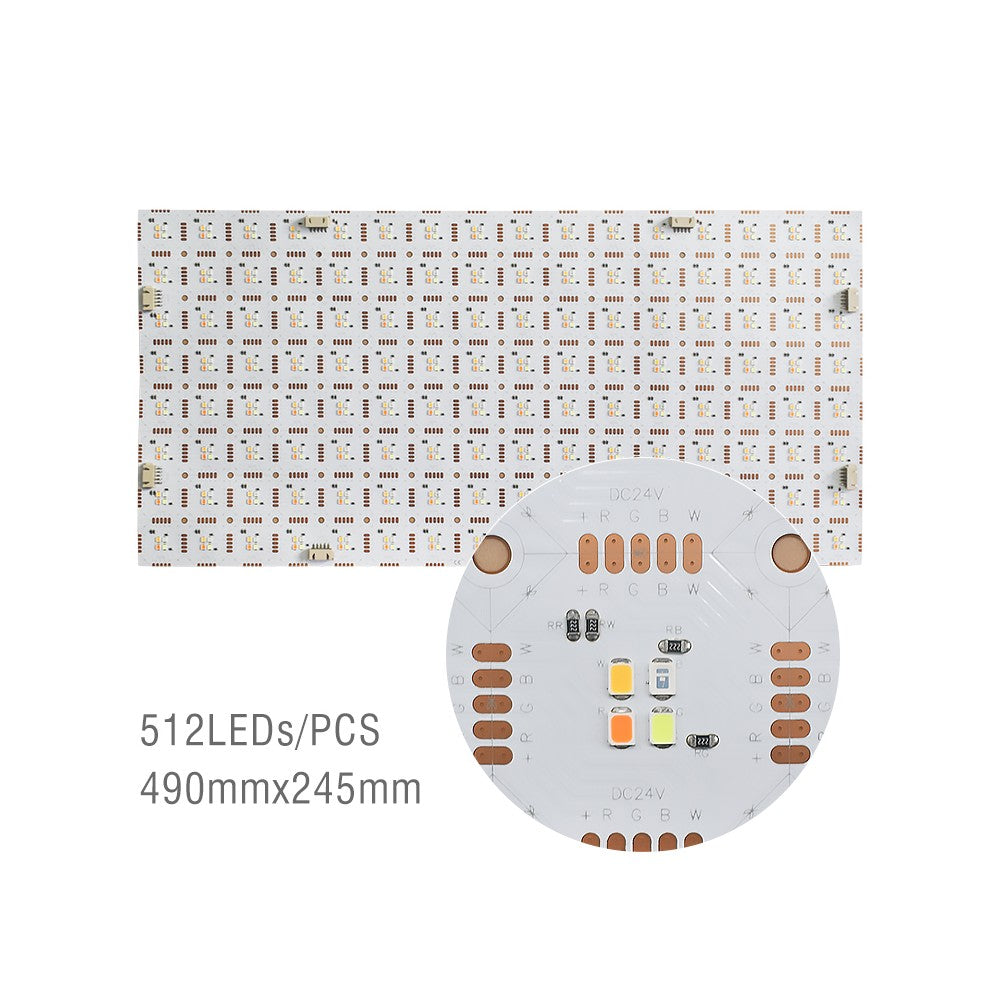 49x24 foldbar RGB+NW LED ark RA95 - 45W, IP20, 24V - 45W/meter, 2700lm/meter, RA94, 24V