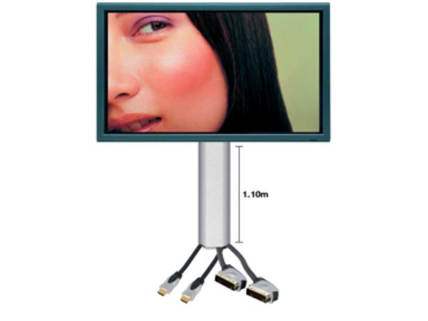 Alu. kabelkanal - 50 x 1100mm, ALU.