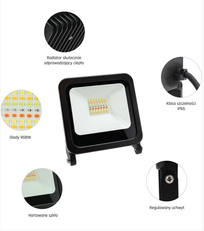 24W LED projektør med Farveskift - WIFI