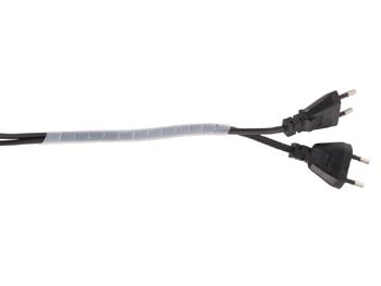 Spiral kabelsamler - 10m / Ø6mm (transparent hvid)