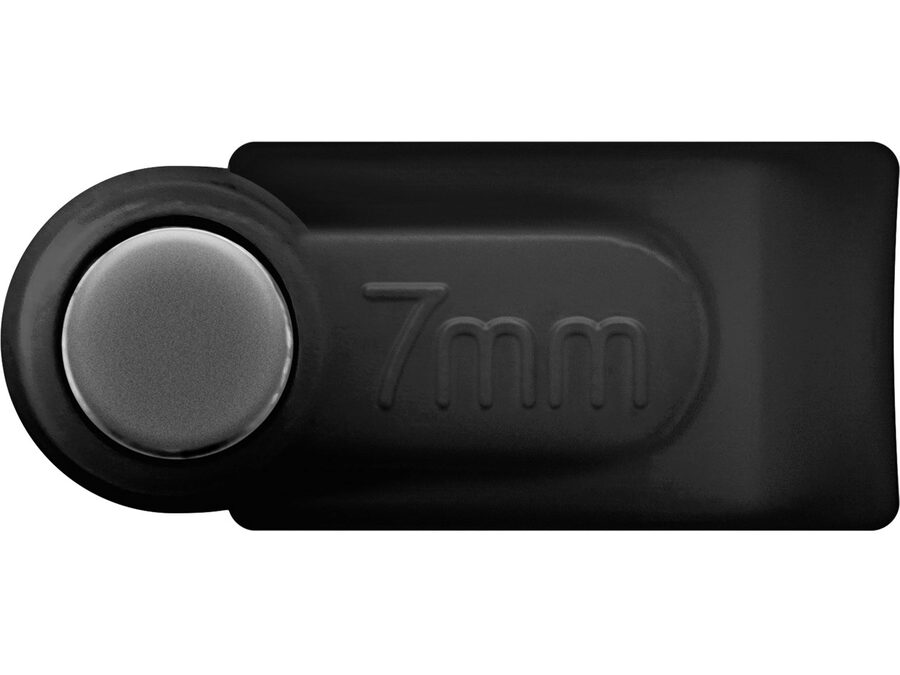 Kabelsøm-clips - Rund Ø5-7mm, Sort (100 stk. box)